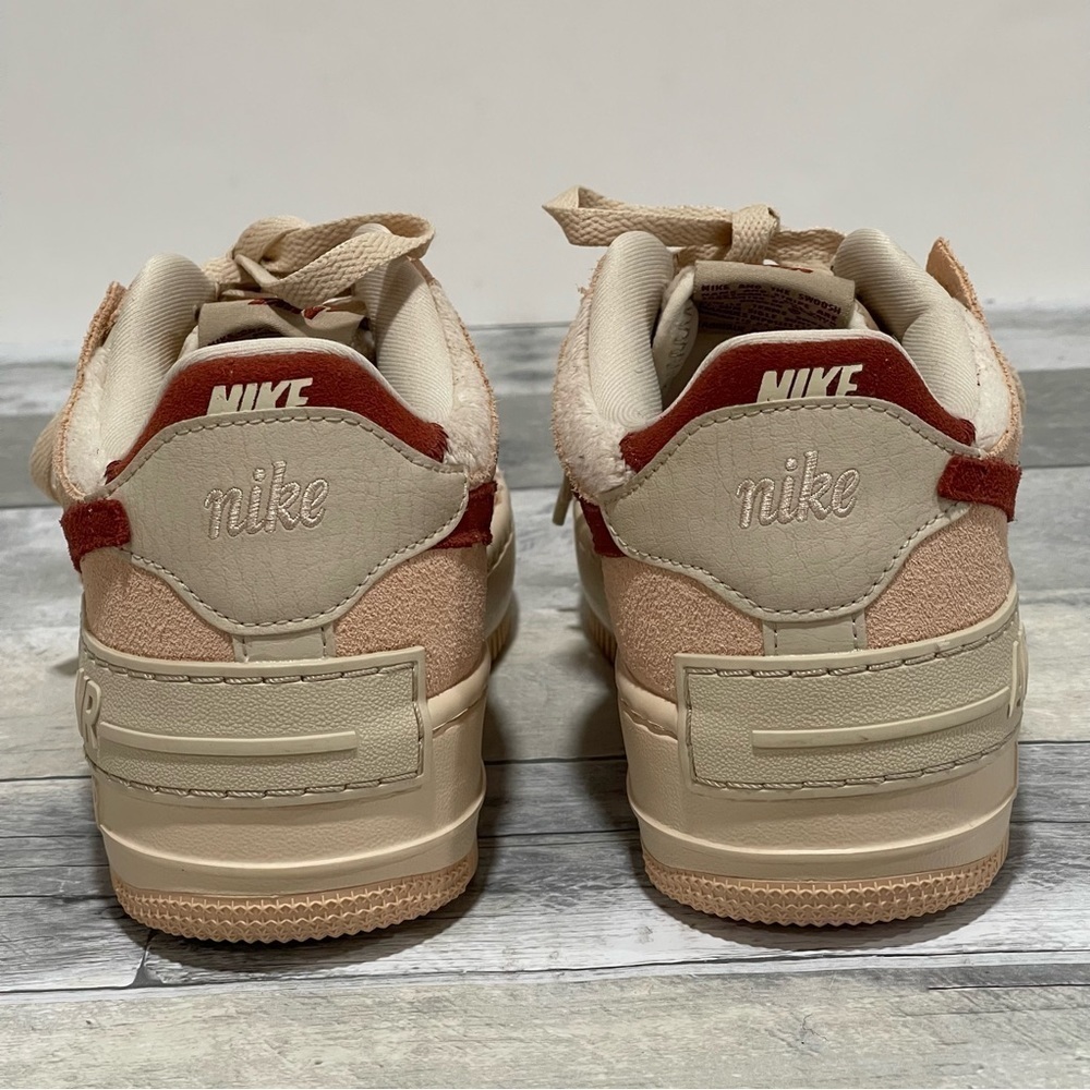 NIKE WOMEN'S AIR FORCE 1 SHADOW SNEAKERS SHOES ( STYLE - DZ4705-200 )SZ - 7.5 - Picture 8 of 15
